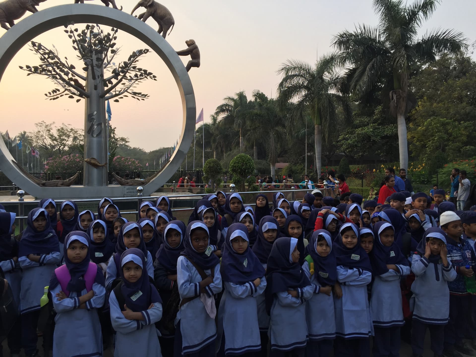 Students of Al-Hidayah Islamic School on an educational trip